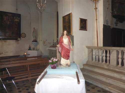 la statue de la grande martyre chrétienne 
